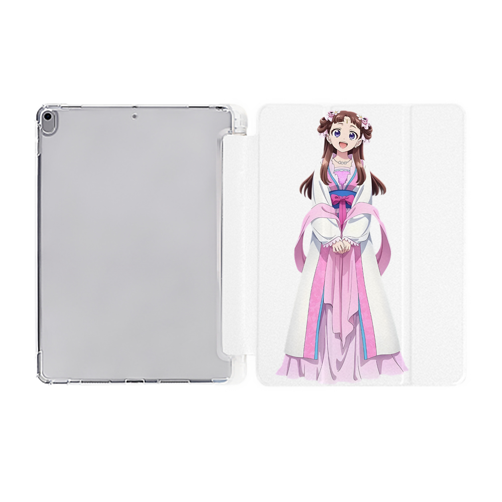 （画像用） 薬屋のひとりごと The Apothecary Diaries IPad ケース ペン収納付き 三つ折りスタンド PUレザー×シリコン 対応機種9.5/10.5/10.9インチ
